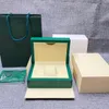 Montres Boîtes Cas Haute Qualité Boîte Personnalisée De Luxe Élégant En Cuir Vert Boîte De Montre En Bois Emballage De Stockage Avec Oreiller En Microfibre Pour Roleables 230215