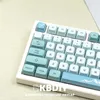 Tangentbord KBDIY 123Keys/Set XDA Profile GMK Iceberg KeyCaps PBT för DIY Dye-Sub Blue Custom Mechanical Keyboard Keycap för GK61 TM680 T230215