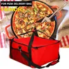 Storage Bags Pizza Delivery Bag 16in Eats Food Warmer Pouch Organizing Box With Zipper Ideal For Restaurant Catering And Grocery