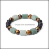 B￤rade str￤ngar 8mm lavasten reiki sju chakra naturliga str￤ngarmband diy aromaterapi eterisk olje diffusor armband f￶r wome dhhra