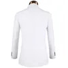 Costumes pour hommes Blanc Hommes 3 Pièces Top Qualité Marque Slim Fit Mariage Hommes Solide Affaires Blazer Ensemble (Veste Pantalon Gilet)
