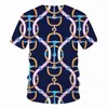 T-shirts pour hommes série chaîne t-shirt chemise pour homme T-shirts imprimés en 3D Harajuku hommes femmes Hip Hop hauts T-shirts Streetwear vêtements pour hommes