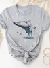 Women's T Shirts Dog Love Sweet Cartoon Print Shirt Shirt Short Sleeve Summer Clothes Women Clothing Grey Basis Tee Top Fashion 2023 T-shirt