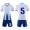 T-shirt da esterno Custom Soccer Jjersey Set Uomo Uniforme da calcio Maglie da calcio Futbol Bambino Set da calcio Completo da uomo Tuta 3XS-3XL 230215