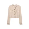 Women's Jackets Designer Soft waxy cardigan coat women's knitting autumn and winter loose short sequin base sweater N306