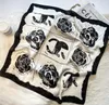 70-70 cm Designer Stampa Floreale Sciarpa di Seta Fascia per le Donne Moda Manico Lungo Sciarpe Borsa Tote Bagagli Nastro Avvolgere la Testa