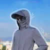 Outdoor T-Shirts UPF 50 Men's UV Sun Protection Long Sleeve Hooded Fishing Shirts Outdoor Sun Skin Protection TShirt Hoodies Tops Tees Tunic J230214