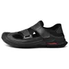 Sandalet Ayakkabıları Erkekler İçin Yaz Orijinal Deri Plaj Açık Erkek Parmak Tüzbeleri Günlük Sağlık Platformu Genç Ayakkabı Plus Boyutu-48