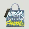 Goedkope portemonnees klaring 60% korting op grote capaciteit canvas tote schoudertas geprinte graffiti crossbody tassen voor casual stoffen dames handtas