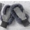 Five Fingers Gloves Winter Warm Genuine Fur Covered Gloves Women Fashion Real Fur Glove Outdoor Russia Thick Glove Women Warm 230210