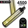 Gorąca sprzedaż 2% 5% Aokit Zozo Bar 4500 PUFFS E-papierosy Zestawy jednorazowe pióra Vape 10 ml pojemność 650 mAh Bateria Vapes