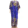 Vêtements ethniques Robes africaines de haute qualité pour femmes Dashiki longue robe maxi à volants demi-manche o-cou exquis imprimé dames vêtements sc