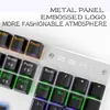 Tastaturen METOO 87/104 Tasten Wired Gaming Mechanische Tastatur Russisch/Spanisch LED-Hintergrundbeleuchtung für Gamer Laptop Computer T230215