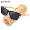 Solglasögon Barcur Polariserad bambu solglasögon män trä solglasögon kvinnor märke original trä UV400 de Sol 230214