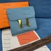 最高品質のソフトトーゴコンスタン財布牛革ショート財布ゴールドハードウェアレザー女性カードホルダー財布ファッションバッグ
