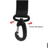 Stroller onderdelen accessoires 2pcs stevige accessoire hooks rolstoel Pram Bag Hook Baby Strollers Shop Clip AccessoriesStroller Drop Dhun5