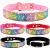 Collari per cani Decorazioni per animali domestici Collare con strass lucidi Collana squisita Corda per mani di piccole e medie dimensioni