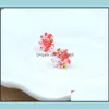 Kadınlar için saplama küpeleri Toptan Daisy Çiçek Damla Teslim Takıları DHWE9