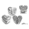 Clasps Hooks Noosa Wings Heart Ginger Snap I Love You To The Moon And Back Chunks 18Mm Buttons Diy Bracelet Necklace Jewelry Gift Dhvo0