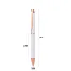 Unique Creative Kawaii Stationery DIY Metal White Pen for Sublimation Full Printing Empty Tube Fillable Glitter Floating Gel Ink Pen
