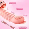 Vibrator Vibrador de lengua con forma punto onda para dorosły Masajador cltoris g vibracyna retrctil femenina masturbacyna 0803