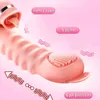 Vibrator Vibrador de Lengua Con Forma Punto Onda Para Adultos Masajeador Cltoris G Vibracin Retlctil Femenina Masturbacin 0803