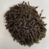 15 mm curl brun färg4# indiska jungfruliga mänskliga hårstycken 8x10 full pu toupee hudenhet för men222k