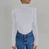 نشرات المرأة rompers cnyishe sexy bodysuits bodysitits turtleneck أنيقة قمم الشتاء غير الرسمية وزرة الشتاء 230214