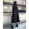 Trenchs de femmes manteaux de mode en vrac tempérament long sauvage noir cardigan dames printemps automne vêtements d'extérieur 230215