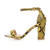 Sandals Fashion Women Women's Shoes Wild Round Head Heel Scay Cheel Print 20-5