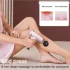 Volledige lichaamsmassager LCD Display Massagepistool draagbare percussie Pistool nek diepe weefsel spier ontspanning pijnverlichting fitness 230214