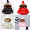 Piumino per ragazze Giacca calda in cotone per bambino Pelliccia invernale con cappuccio Capispalla per bambini Abbigliamento per bambini Giacche per bambina 813 V2 Drop Deli Dhzox