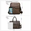 Briefcases Office Laptop Bag Travel Briefcase Male Shoulder Water Resistant Business Messenger for Men and Women Tote s 230215