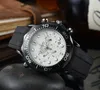 Mode Armbanduhren für Männer 2023 Neue Herrenuhren Alle Zifferblatt Arbeit Quarzuhr Hohe Qualität Top Luxus Marke Chronograph Uhr uhr gummi uhr band Männer Mode m01