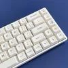 Toetsenboards 124 toetsen Melk thema Key Caps XDA PROFIEL PBT DYE Subbed Japanse minimalistische witte keycaps voor MX Switch Mechanisch toetsenbord T230215