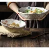 Skålar fancity special bordsartiklar linglong porslin keramisk skål grönsak sallad hushåll ris dessert
