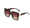 2023Luxury Designer نظارة شمسية للنساء إطار كبير للنظارات UV حماية النظارات الرجعية 5 ألوان G6188