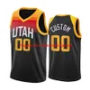 stitched embroidery Custom s Basketball Jerseys Lauri Markkanen Clarkson Kelly Olynyk Collin Sexton Rudy Gay Jarred Vanderbilt Mike Conley Beasley Azubuike