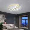 Ceiling Lights Minimalism Design Modern Led For Living Room Bedroom Dining Study Gold Finished Lamp Fixture
