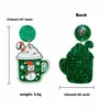 Stud Earrings Christmas Gifts For The Year 2023 Korean Fashion Jewelry Cute Acrylic Winter House Snowman Cup Women