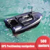 Elettrici/RC Barche Distanza RC GPS 500M 2.4G 25 km/h RC Bait Boat Nave intelligente per la pesca T888 3KG Carico esca Motori doppi ad alta potenza 2 Contenitore esche 230214