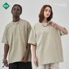 T-Shirts 2023 Spring And Summer New Short Sleeve T-Shirt Men's FOG Color System Tide Brand Off Shoulder Loose