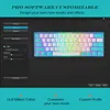 Keyboards Womier WK61 RGB Backlit Gamer Keyboard Red Switch PBT Pudding Keycap Mechanical Keyboard Swappable Hot 60% PC Layout T230215