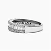 Wedding Rings Loredana Exquisite Level T-shaped Cubic Zircon Ring High-grade Mosaic Half Lovers.For Happiness