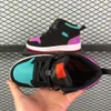 kids shoes 1s UV black 1 shoe boys Mid high sneakers designer basketball blue trainers baby kid youth toddler Green children girls outdoor sport sneaker UNC Chicago