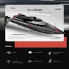 Electric/RC Boats WLtoys WL916 RC Boat 2.4Ghz 55KM/H Brushless High Speed Racing Boat Model Remote Control Speedboat Children RC Toys 230214