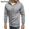 Sweats à capuche pour hommes Sweatshirts Covrlge Printemps Vestes pour hommes Manteaux à capuche Casual Sweats à fermeture éclair Survêtement masculin Veste de mode Vêtements pour hommes Vêtements d'extérieur MWW148 230215