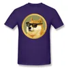 Men's T Shirts Men Clothing Dogecoin T-Shirt Doge Coin Apparel Fashion Short Sleeve
