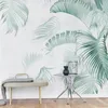 Wallpapers 18D Wallpaper Nordic Minimalist Plants Leaves Wall Mural Home Decor For Living Room Bedroom