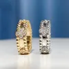 Ringar Kaleidoscope Ring Female Minority Design Sense of Fashion Simple Clover Jewelry Plated Rose Gold265p7128411